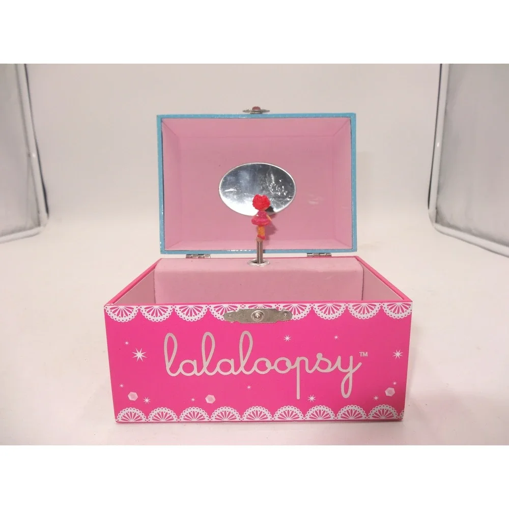 Lalaloopsy Musical Jewelry Box Pink Blue‎ Ballerina Spinning Figure Works